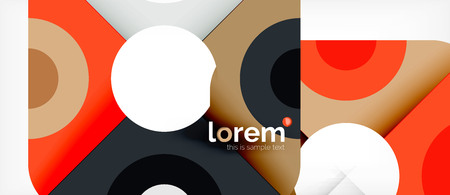 Abstract round elements composition background, organic design template with place for your textのイラスト素材