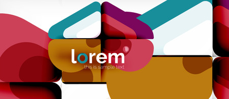 Geometric abstract background. Trendy abstract layout template for business or technology presentation or web brochure cover, wallpaper. Vector illustrationのイラスト素材