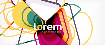 Geometric abstract background. Trendy abstract layout template for business or technology presentation or web brochure cover, wallpaper. Vector illustrationのイラスト素材