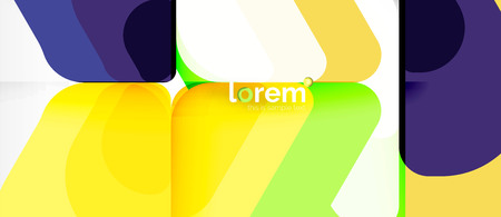Colorful trendy geometric shapes background. Trendy abstract layout template for business or technology presentation or web brochure cover, wallpaper. Vector illustrationのイラスト素材