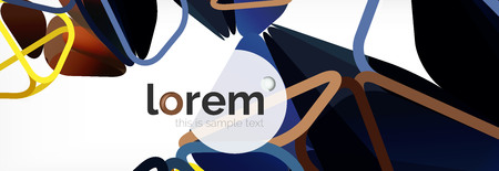 Modern geometric background. Poster template with polygonal elements. Vector illustrationのイラスト素材