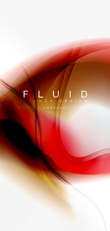 Mixing liquid color flow abstract background. Trendy abstract layout template for business or technology presentation, internet poster or web brochure cover, wallpaper. Vector illustrationのイラスト素材