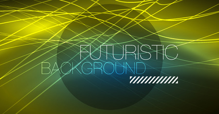 Neon glowing magic background, neon banner, night sky wallpaper. Magic light vector effect. Christmas abstract pattern.のイラスト素材