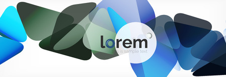 Modern geometric background. Poster template with polygonal elements. Vector illustrationのイラスト素材