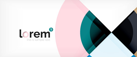 Multicolored round shapes abstract background, vector illustrationのイラスト素材