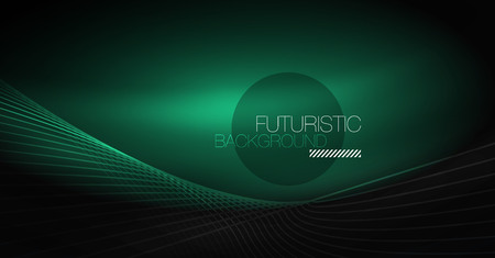 Digital technology abstract background - neon geometric design. Abstract glowing lines. Colorful techno vector background. Futuristic shape.のイラスト素材