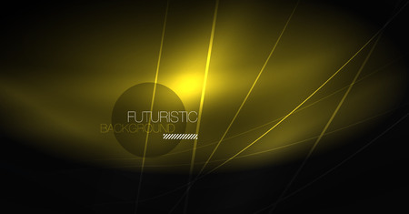 Digital technology abstract background - neon geometric design. Abstract glowing lines. Colorful techno vector background. Futuristic shape.のイラスト素材