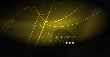 Digital technology abstract background - neon geometric design. Abstract glowing lines. Colorful techno vector background. Futuristic shape.のイラスト素材