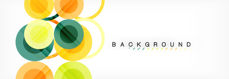 Circle composition abstract background, vectorのイラスト素材