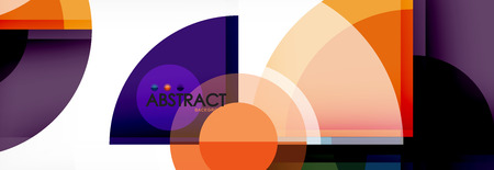 Circle abstract background, vector illustrationのイラスト素材