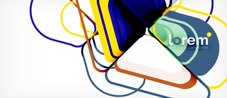 Geometric abstract background. Trendy abstract layout template for business or technology presentation or web brochure cover, wallpaper. Vector illustrationのイラスト素材