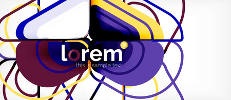 Geometric abstract background. Trendy abstract layout template for business or technology presentation or web brochure cover, wallpaper. Vector illustrationのイラスト素材