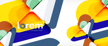 Geometric abstract background. Trendy abstract layout template for business or technology presentation or web brochure cover, wallpaper. Vector illustrationのイラスト素材