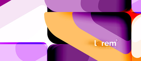 Abstract background - multicolored geometric shapes modern design. Trendy abstract layout template for business or technology presentation or web brochure cover, wallpaper. Vector illustrationのイラスト素材