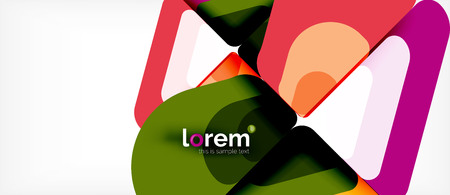 Geometric abstract background. Trendy abstract layout template for business or technology presentation or web brochure cover, wallpaper. Vector illustrationのイラスト素材