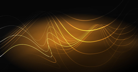 Neon lines wave background. Vector abstract compositionのイラスト素材