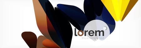 Modern geometric background. Poster template with polygonal elements. Vector illustrationのイラスト素材