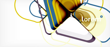 Geometric abstract background. Trendy abstract layout template for business or technology presentation or web brochure cover, wallpaper. Vector illustrationのイラスト素材