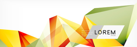 Triangle 3d polygonal art style. Future geometric design. Vector geometry futuristic illustrationのイラスト素材