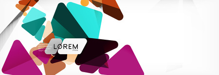 Mosaic triangular low poly style abstract geometric background. Polygonal vector. Abstract white...