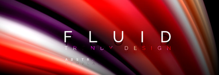 Abstract wave line water 3d background. Wave liquid shape. Splash ink paint mixing on black, vector illustrationのイラスト素材