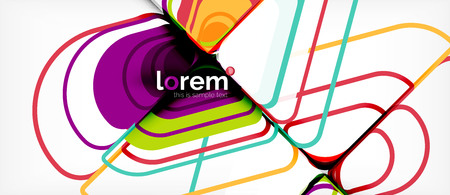 Geometric abstract background. Trendy abstract layout template for business or technology presentation or web brochure cover, wallpaper. Vector illustrationのイラスト素材