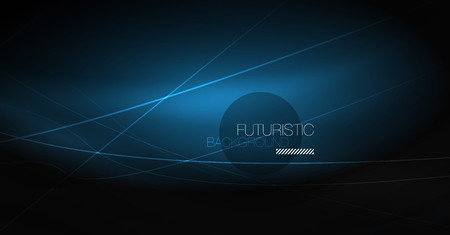 Digital technology abstract background - neon geometric design. Abstract glowing lines. Colorful techno vector background. Futuristic shape.のイラスト素材