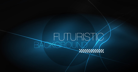 Digital technology abstract background - neon geometric design. Abstract glowing lines. Colorful techno vector background. Futuristic shape.のイラスト素材