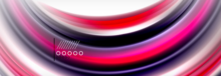 Smooth liquid blur wave background, color flow concept, vector illustrationのイラスト素材