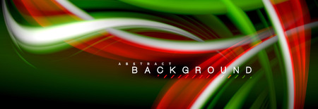 Blurred fluid colors background, abstract waves lines, mixing colours with light effects on light backdrop. Artistic illustration for presentation, app wallpaper, banner or postersのイラスト素材