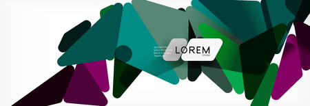 Mosaic triangular low poly style abstract geometric background. Polygonal vector. Abstract white...