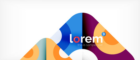 Abstract round elements composition background, organic design template with place for your textのイラスト素材