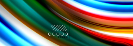 Color flow poster. Wave Liquid shape color background. Art vector design for your designのイラスト素材