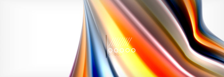 Smooth liquid blur wave background, color flow concept, vector illustrationのイラスト素材
