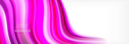 Fluid liquid colors abstract background, colorful geometric background - fluid shapes composition vectorのイラスト素材