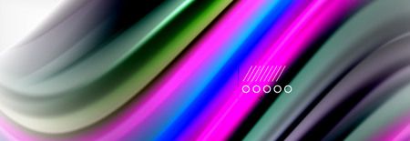 Fluid liquid colors abstract background, colorful geometric background - fluid shapes composition vectorのイラスト素材