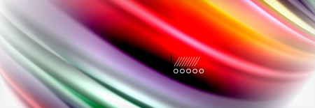 Smooth liquid blur wave background, color flow concept, vector illustrationのイラスト素材