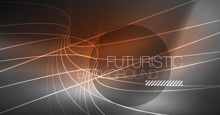 Digital technology abstract background - neon geometric design. Abstract glowing lines. Colorful techno vector background. Futuristic shape.のイラスト素材