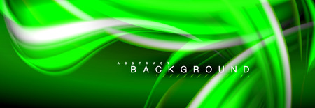 Blurred fluid colors background, abstract waves lines, mixing colours with light effects on light backdrop. Artistic illustration for presentation, app wallpaper, banner or postersのイラスト素材