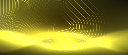 Color shiny neon lights background with abstract lines, magic energy conceptのイラスト素材