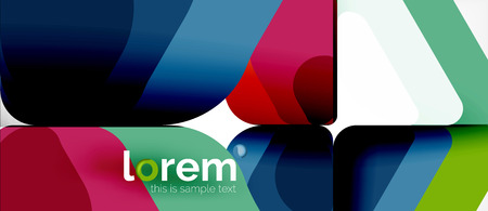 Abstract background - multicolored geometric shapes modern design. Trendy abstract layout template for business or technology presentation or web brochure cover, wallpaper. Vector illustrationのイラスト素材