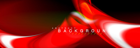 Blurred fluid colors background, abstract waves lines, mixing colours with light effects on light backdrop. Artistic illustration for presentation, app wallpaper, banner or postersのイラスト素材