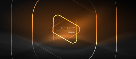 Dark black abstract background with neon colors and lines, vector designのイラスト素材