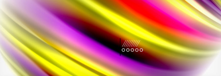 Abstract wave lines liquid fluid rainbow style color stripes background. Vector artistic illustration for presentation, app wallpaper, banner or posterのイラスト素材