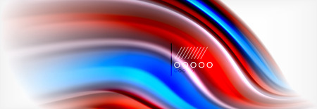 Fluid liquid colors abstract background, colorful geometric background - fluid shapes composition vectorのイラスト素材