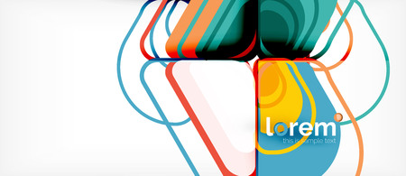 Geometric abstract background. Trendy abstract layout template for business or technology presentation or web brochure cover, wallpaper. Vector illustrationのイラスト素材