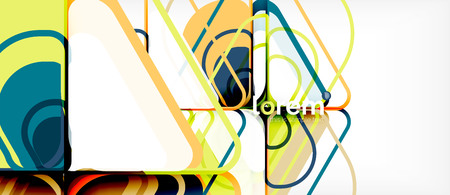 Geometric abstract background. Trendy abstract layout template for business or technology presentation or web brochure cover, wallpaper. Vector illustrationのイラスト素材