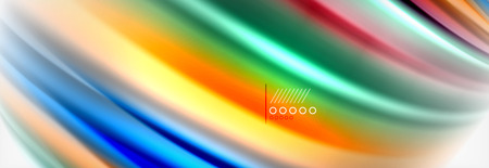 Smooth liquid blur wave background, color flow concept, vector illustrationのイラスト素材