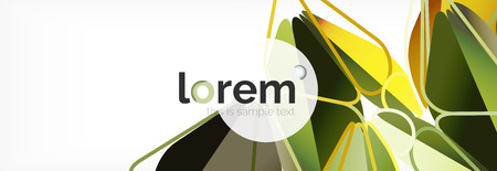 Modern geometric background. Poster template with polygonal elements. Vector illustrationのイラスト素材