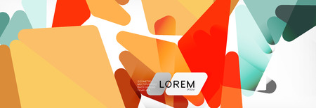 Mosaic triangular low poly style abstract geometric background. Polygonal vector. Abstract white bright technology design.のイラスト素材